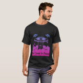Flying Saucer UFO Astronauts are Aliens 7 T-shirt (Voorkant volledig)
