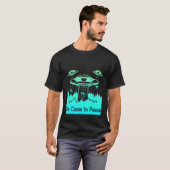 Flying Saucer UFO Astronauts are Aliens 9 T-shirt (Voorkant volledig)