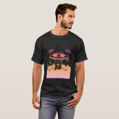 Flying Saucer UFO Astronauts are Aliens T-shirt (Voorkant volledig)
