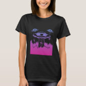 Flying Saucer UFO Astronauts are Aliens T-shirt (Voorkant)