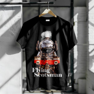Flying Scotsman – Stoomlocomotief Illustratie T-shirt