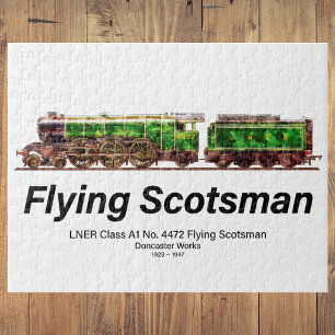 Flying Scotsman Stoomtrein Engelse Locomotief  Legpuzzel