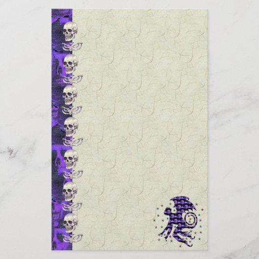 Flying Skull Monkey Briefpapier (Voorkant)