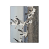 Flying Snow Geese Notitieblok (Gedraaid)