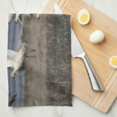 Flying Snow Geese Theedoek (Quarter Fold)