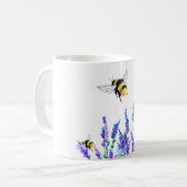 Flying Spring Bees Flying Coffee Mug (Devant gauche)