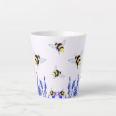 Flying Spring Bees Latte Mug (Devant)