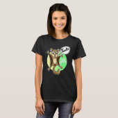 Flying squirrel cursing squirrel pooch swearing t-shirt (Voorkant volledig)