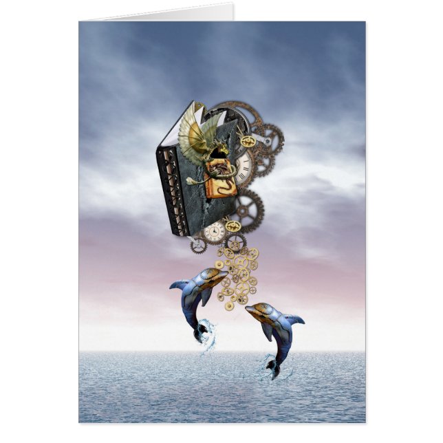 Flying steampunk dragon (Voorkant)