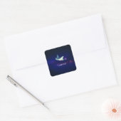 Flying Stingray Vierkante Sticker (Envelop)