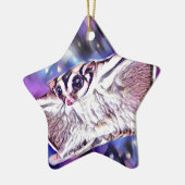 Flying Sugar Glider Keramisch Ornament (Links)