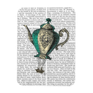 Flying Teapot 1 Green and Yellow Magneet