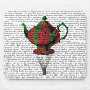 Flying Teapot 2 Red en Green Muismat