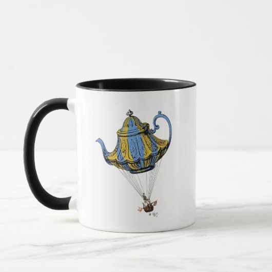 Flying Teapot 3 Blue and Yellow Mok (Links)
