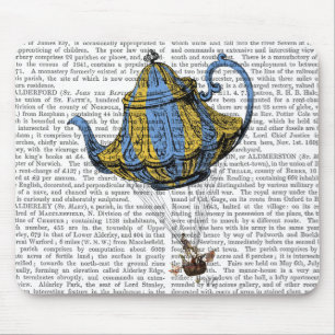 Flying Teapot 3 Blue and Yellow Muismat