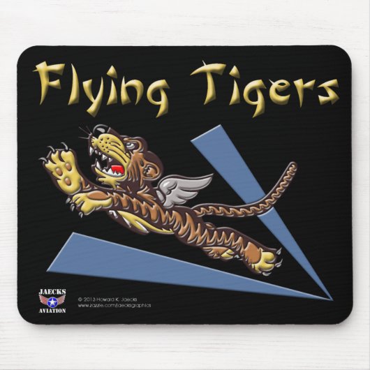 Flying Tigers Logo Mousepad Muismat (Voorkant)