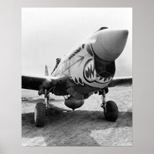 Flying Tigers P-40 Warhawk, 1941.  foto Poster