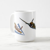 Flying Tigers P-40B Warhawk Coffee Mok (Voorkant links)