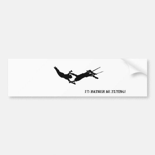 Flying Trapeze Bumpersticker (Voorkant)
