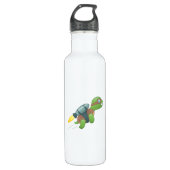Flying Turtle with a Jetpack Waterfles (Voorkant)