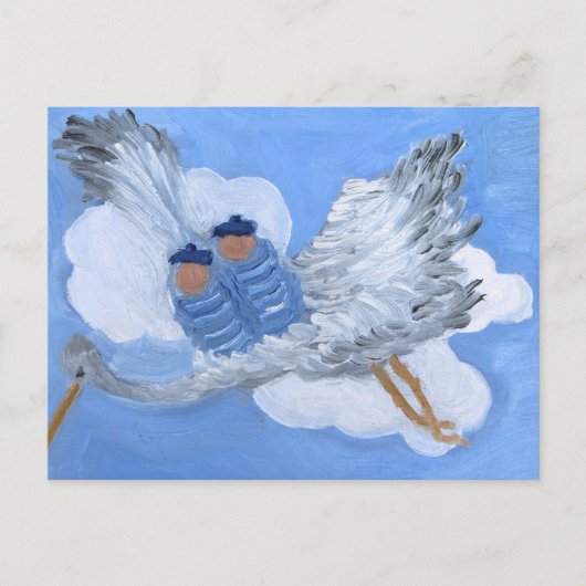 Flying Twin Boy Baby : Susan Payne-Trutna Carte Po (Devant)