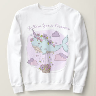 Flying Unicorn Whale Trui