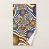 Flying Up, Colorful, Modern, Art Fractal Abstrait (Serviette à main)