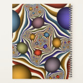 Flying Up Colorful Moderne Art Fractal Abstrait (Dos)