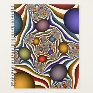 Flying Up Colorful Moderne Art Fractal Abstrait