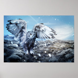Flying Wild Bird Poster