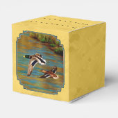 Flying Wild Ducks Yellow Bedankdoosjes (Achterkant)