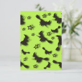 Flying witch among stars at Halloween night 3D (Staand voorkant)