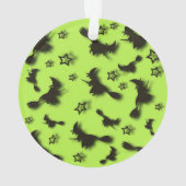 Flying witch among stars at Halloween night 3D  (dos)