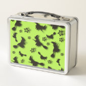 Flying witch among stars at Halloween night 3D  (Achterkant)