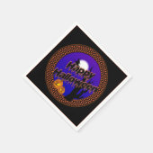 Flying Witch Halloween Napkins Servetten (Hoek)