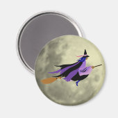 Flying Witch Magnet Magneet (Voorkant / Achterkant)