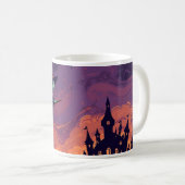 Flying Witch Mug | Classic Halloween Coffee Cup (Devant droit)
