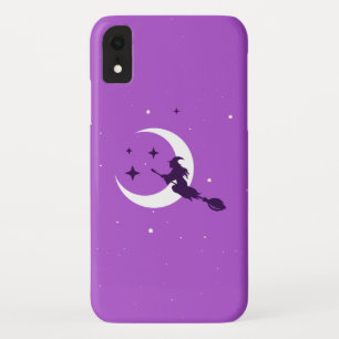 Flying Witch Phone Case/Paars iPhone XR Hoesje