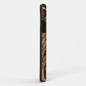 Flying Yin Yang Dragons with Wood Grain Effect Case-Mate iPhone Case (Achterkant/rechts)