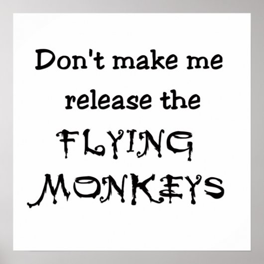 FlyingMonkeys Poster (Voorkant)