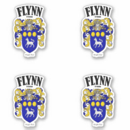Flynn Crest Ierse vertaling en betekenis (x4) Sticker