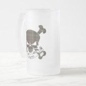 Flynn Tartan Skull-Mok Matglas Bierpul (Voorkant links)