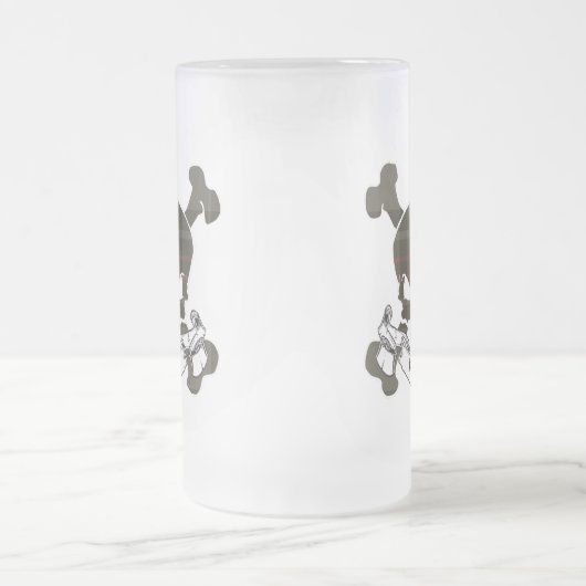 Flynn Tartan Skull-Mok Matglas Bierpul (Center)