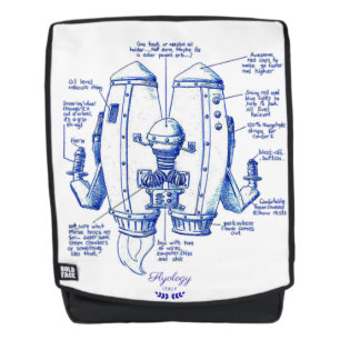 Flyology Boldface Jetpack blauwdruk Rugtassen