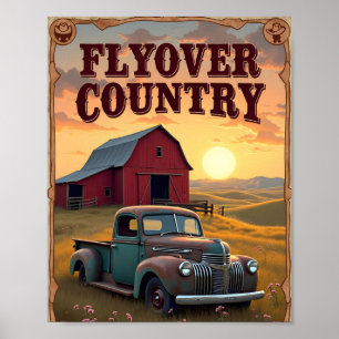 Flyover Country Digital Poster