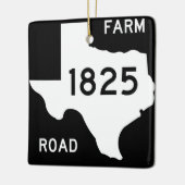 FM 1825 Pflugerville Sign Keramisch Ornament (Links)