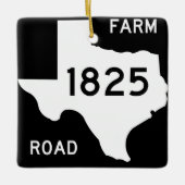 FM 1825 Pflugerville Sign Keramisch Ornament (Voorkant)