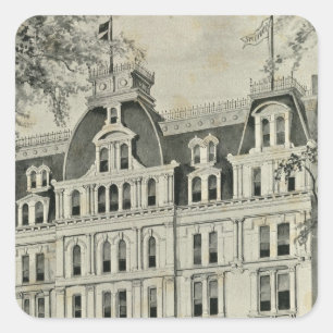 FM Brown & Co Vierkante Sticker