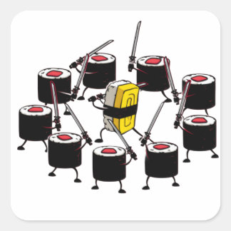 FM Pop Cultuur Kill Maki Vierkante Sticker