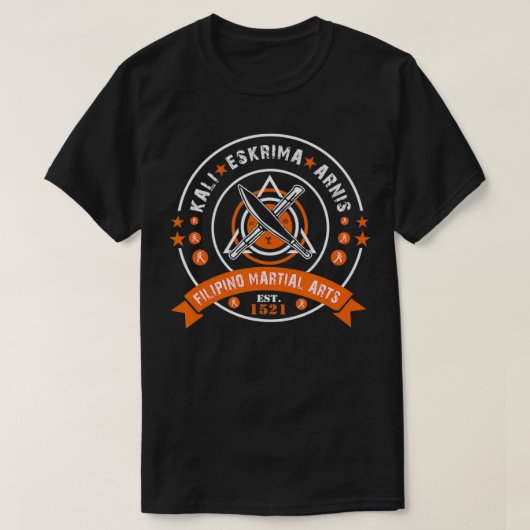 FMA Kali arnis Eskrima Filipino martial arts T-shirt (Design voorkant)